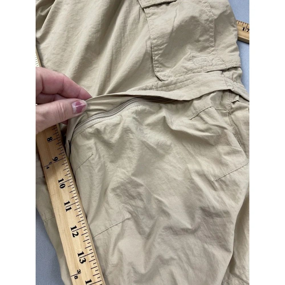 REI Mens Pants XL Cargo Hiking Convertible Nylon Outdoor‎ Workwear Zip Off Beige